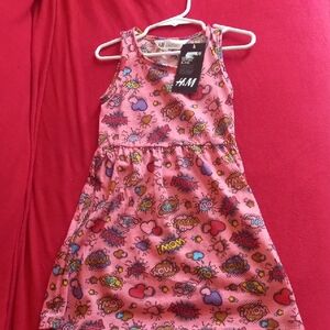 H&M Pink and Purple Halter Sundress